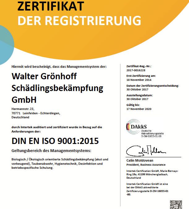 DIN EN ISO 9001:2015 Geltungsbereich des Managementsystems