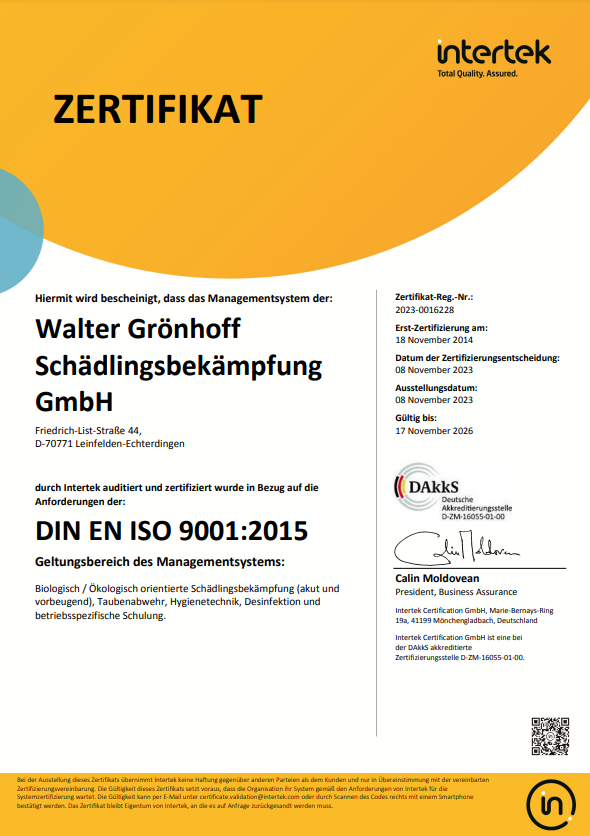 DIN EN ISO 9001:2015 Geltungsbereich des Managementsystems